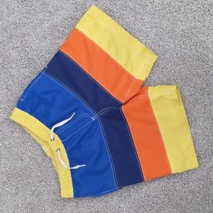 PRISTINE Hanna Andersson Boys Yellow Stripe Swim Trunks, Size 10